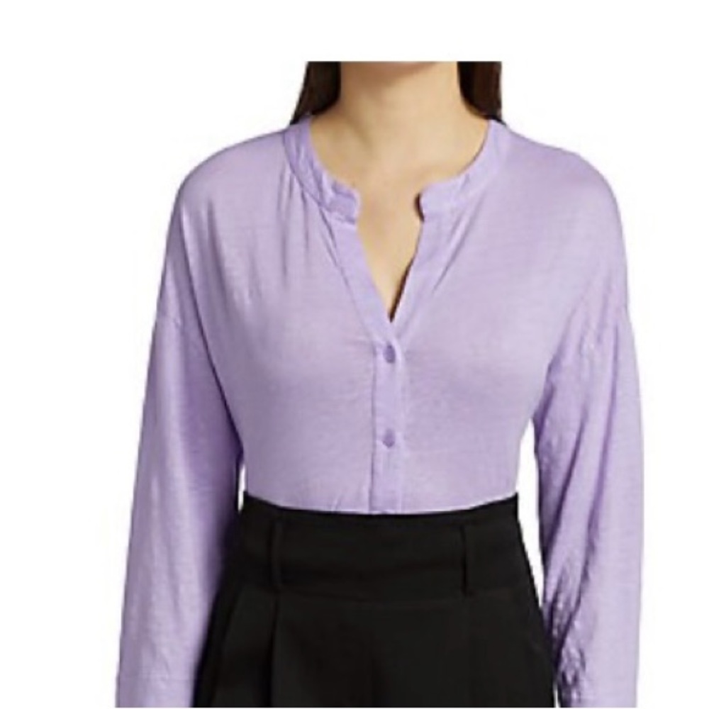 Majestic Filatures Linen Henley NWT